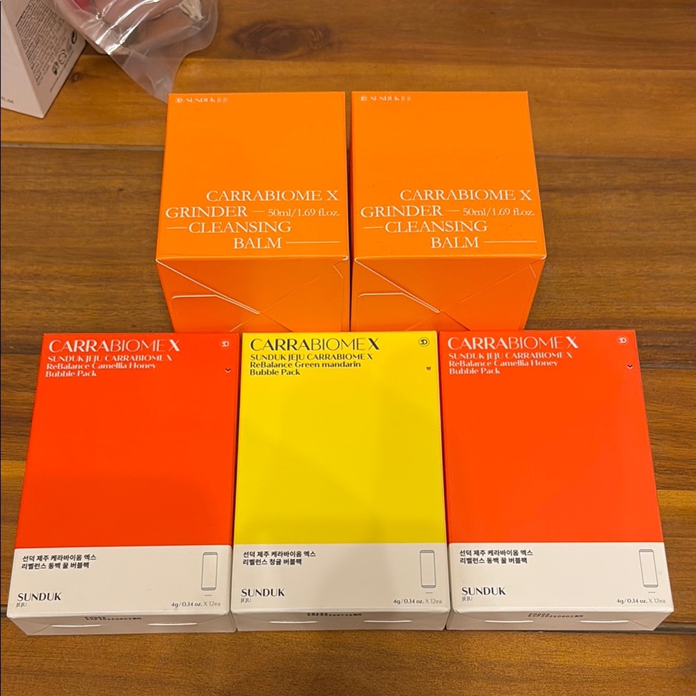 SUNDUK Jeju CarrabiomeX ReBalance Bubble Pack & Jeju Grinder Cleansing Balm